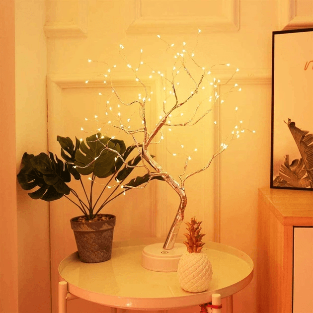 Настільний світильник DIY Auelife 108 Led дерево гірлянда Бонсай Auelife Тепле світло