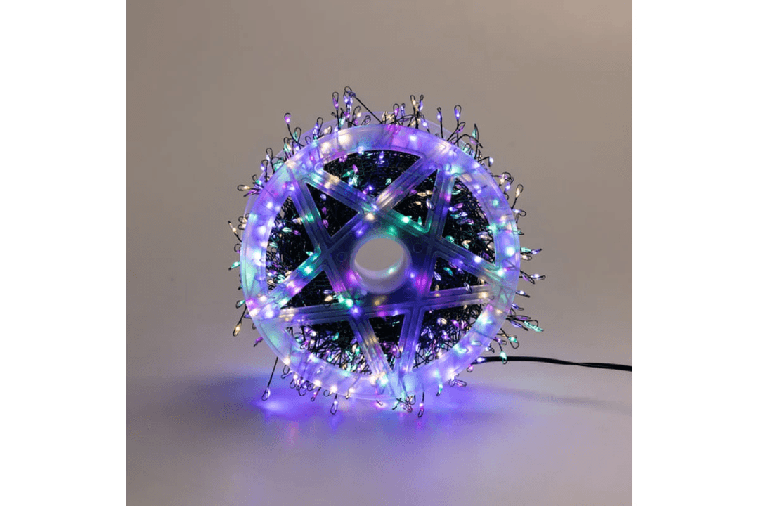 Гірлянда Роса на котушці феєрверк - мішура від USB, 20м, 600LED + пульт Мультик