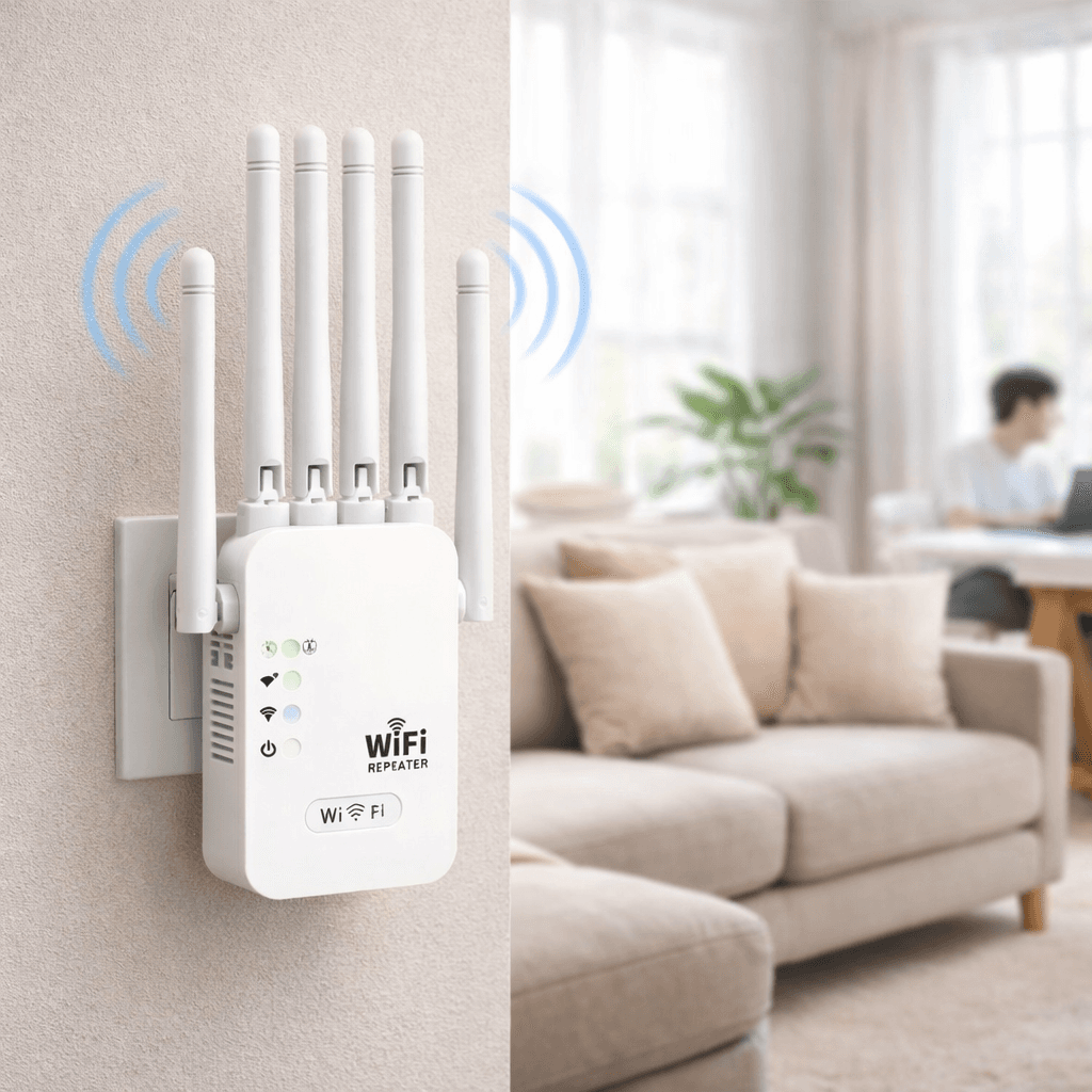 Потужний Wi-Fi ретранслятор 2.4G з 6 антенами / маршрутизатор / підсилювач вай фай сигналу