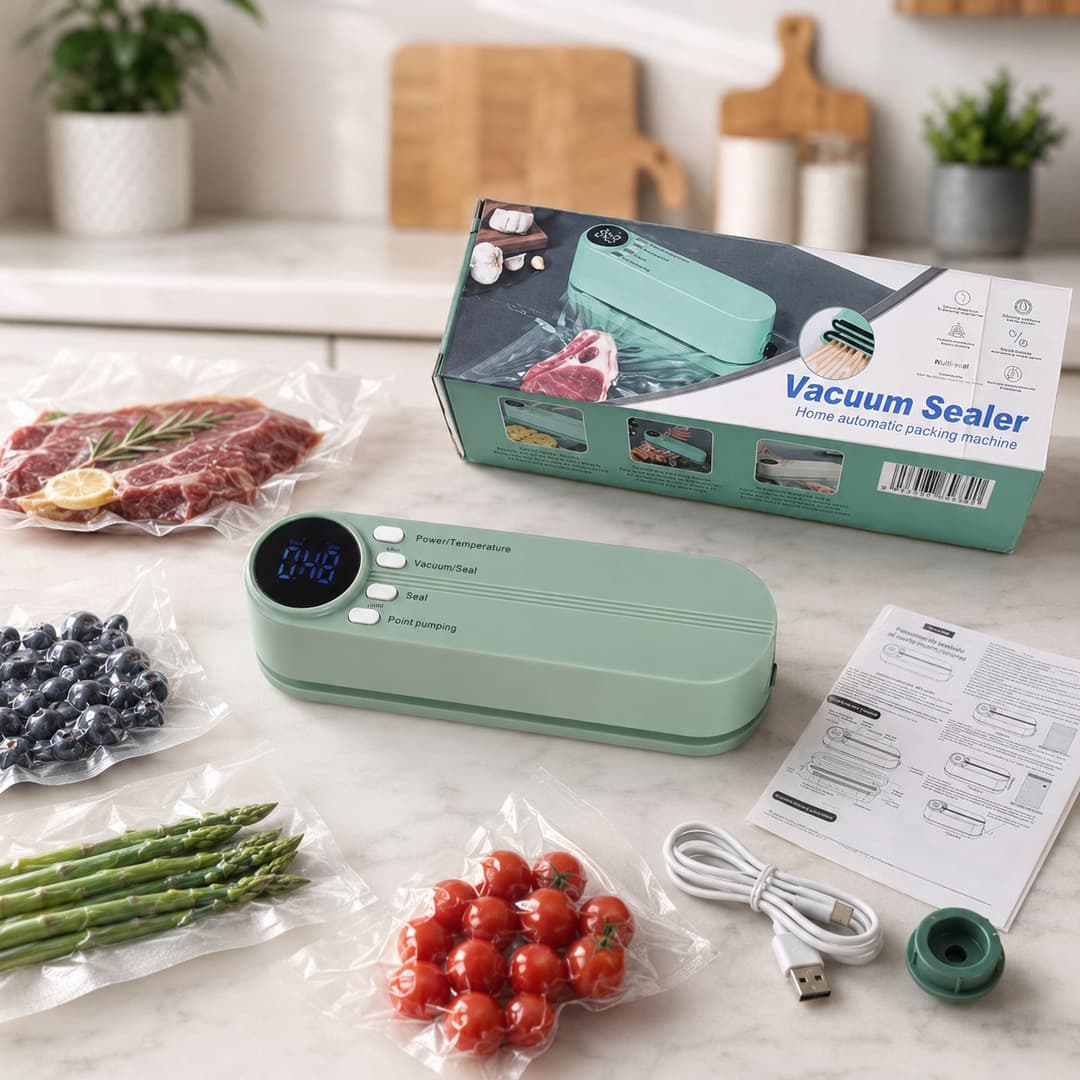 Акумуляторний вакуумний пакувальник Vacuum Sealer