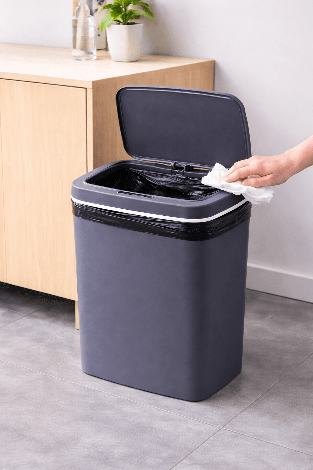 Відро для сміття зі смарт-датчиком Smart trash can 6л Синій