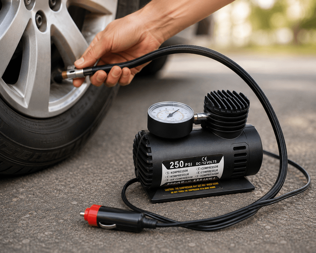 Автомобільний компресор Air Pump Ji030 12V / Компресор для шин / Насос електричний від прикурювача