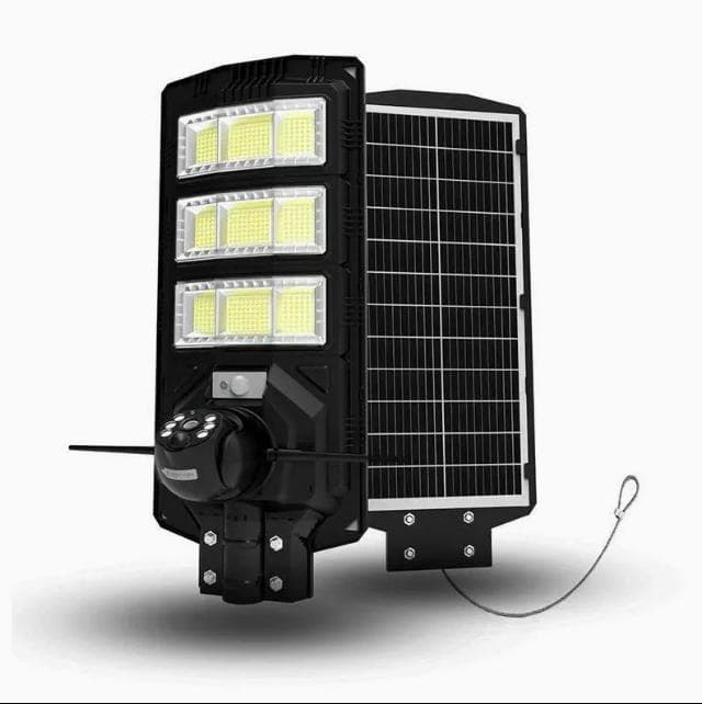 Камера-ліхтар 4G вуличний на сонячній батареї 300W з датчиком руху