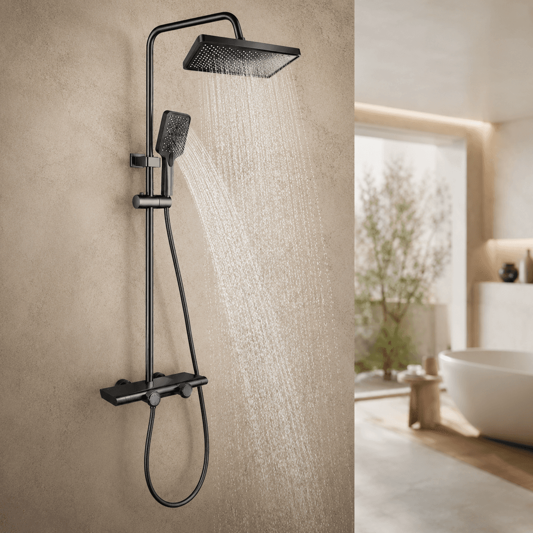 Душ/змішувач Faucet CR-25HT030 багатофункціональний метал / Душ з довгим зливом / Змішувач для ванної кімнати