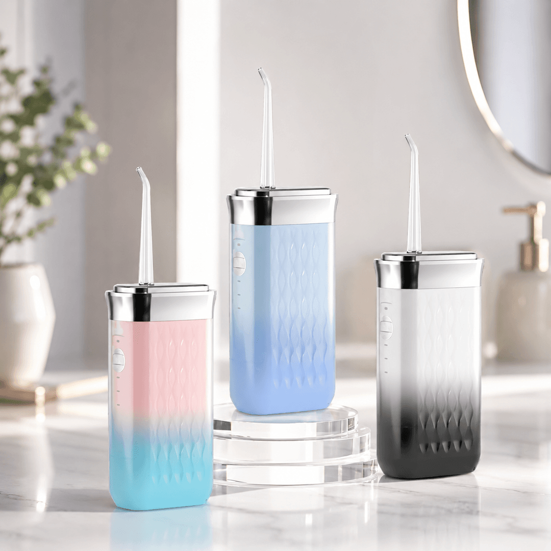 Іригатор для порожнини рота та зубів IPX7 USB 180мл / Бездротовий іригатор для води 3 режими, 4 насадки