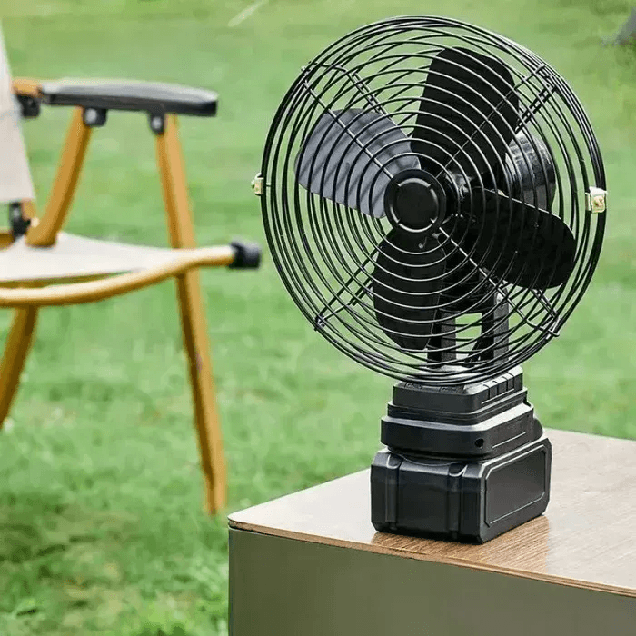 Бездротовий вентилятор з акумулятором 48V / Lithium Electric Fan / Портативний охолоджувач з Li-ion акумулятором