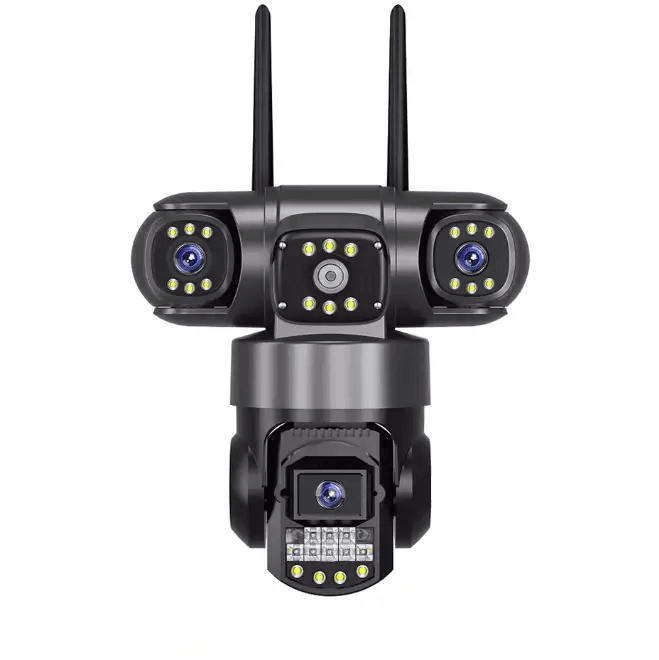 Вулична поворотна 4G IP-камера відеоспостереження EVKVO SC28 V380 Pro | 3 Лінзи | 16MP