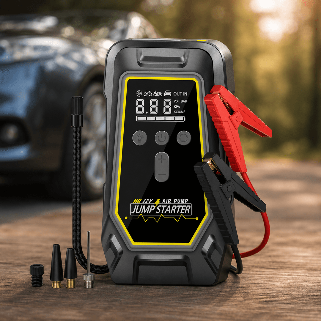 Пускозарядний пристрій K5 з компресором 150 PSI, Power Bank та LED-ліхтарем