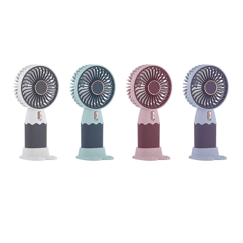 Вентилятор портативний ZB088A Mini Fan / Ручний вентилятор з акумулятором / Настільний портативний вентилятор