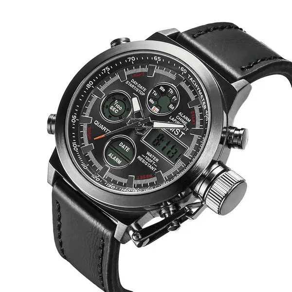 Наручний чоловічий годинник AMST Watch / Армійський чоловічий годинник з підсвічуванням вологостійкий