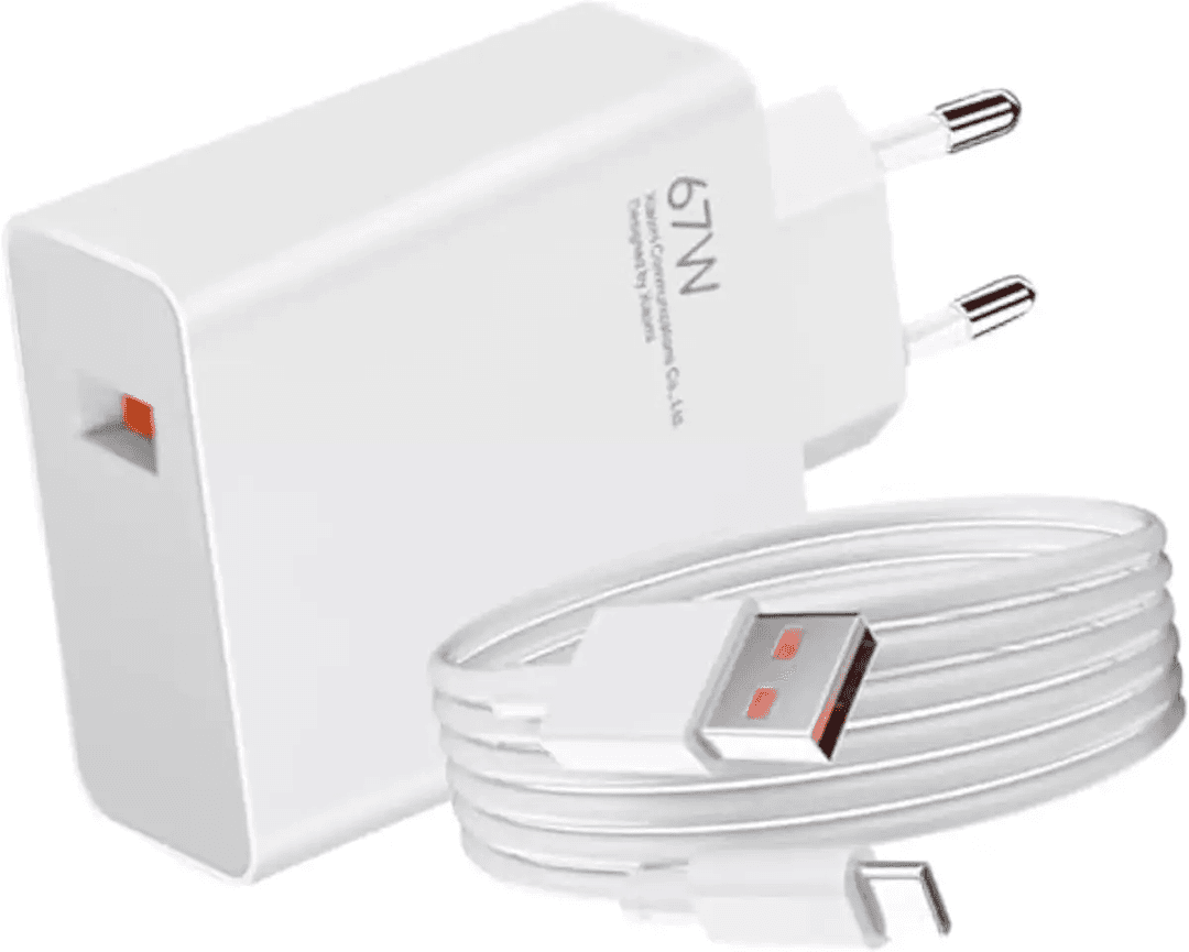 Адаптер USB з кабелем USB-TYPE C 67W / Комплект заряджання для телефону USB + Type-C