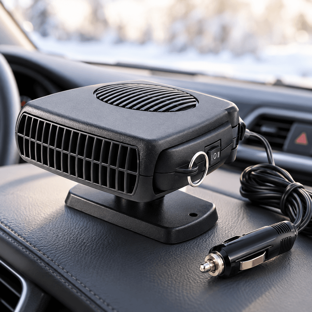 Автомобільний обігрівач та вентилятор Auto Heater Fan 703 / Подвійний клімат-контроль для салону 200Вт / Піч від прикурювача 12В