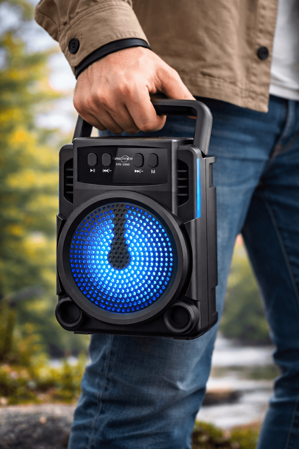 Бездротова портативна колонка GTS-1360 Dual 3"