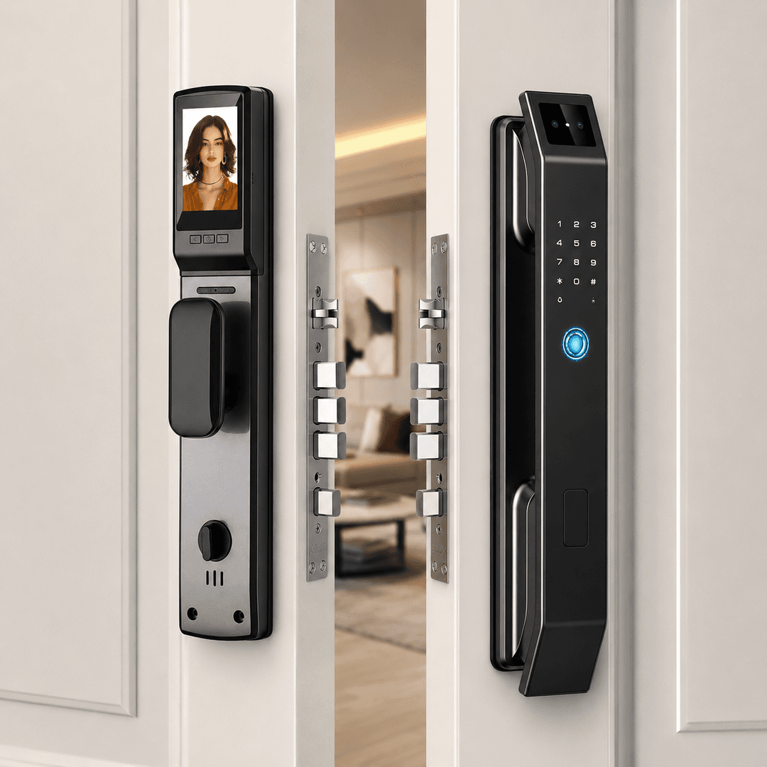 Розумний дверний замок LOCK97 з 3D Face ID, відбитком пальця, камерою, Wi-Fi та мобільним додатком