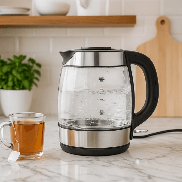Електричний чайник Domotec MS-7946 скляний корпус 1,7 л 2200 Вт 9825