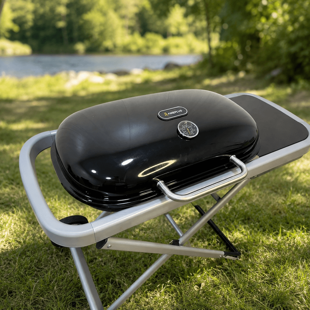 Газовий гриль Weber Traveler 100 х 45 х 80 см / Портативний газовий гриль / Барбекю для природи