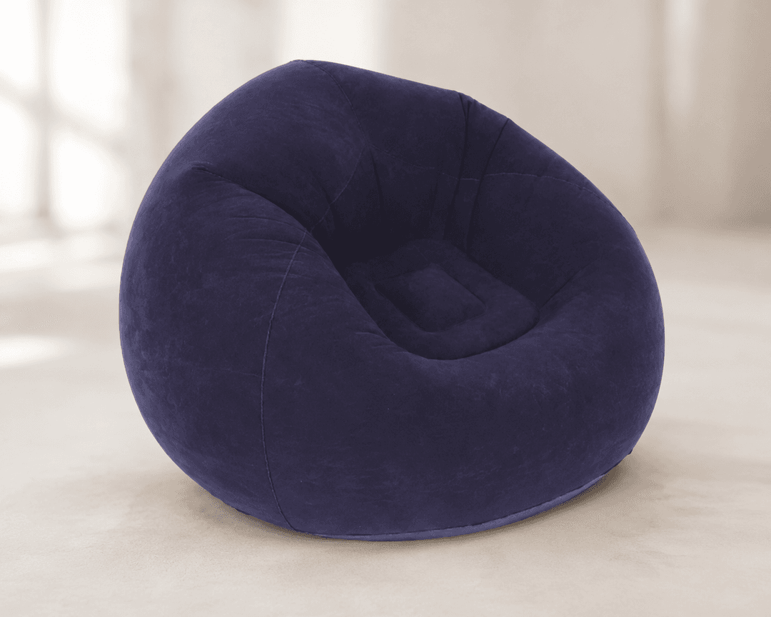 Надувне крісло-пуф Inflatable Sofa / Надувне крісло-мішок 110×110×85 см Фіолетове