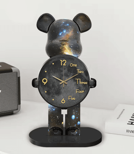 Настільний Годинник Фігурка Ведмідь Bearbrick Космічні 65 см