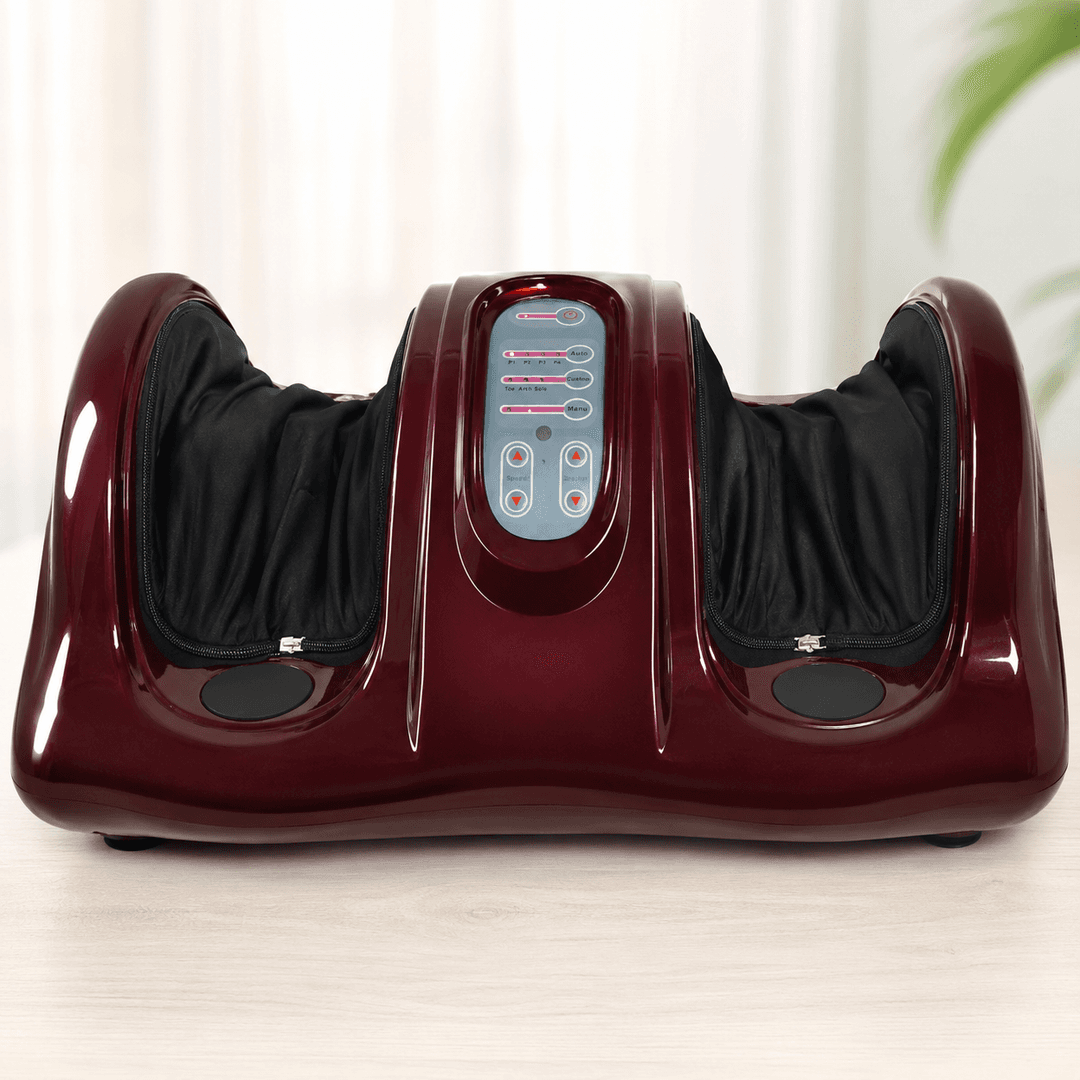 Роликовий масажер для стоп ніг підлоговий з пультом / Foot Massager з компресійним масажем / Масажер 5 режимів масажу