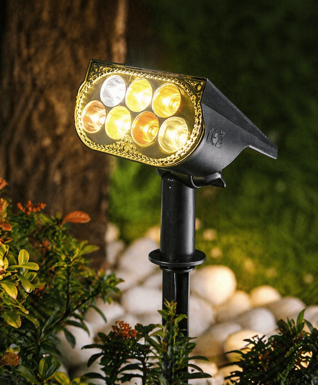 Садовий LED світильник на сонячній батареї Color Gradient Solar Spot Lawn Light