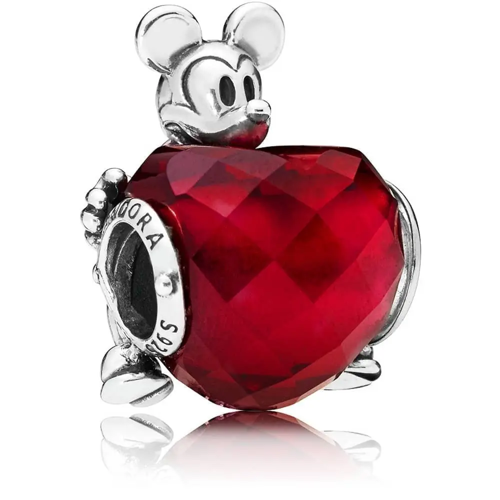 Срібна намистина Пандора  "Серце Міккі" 797168NFR