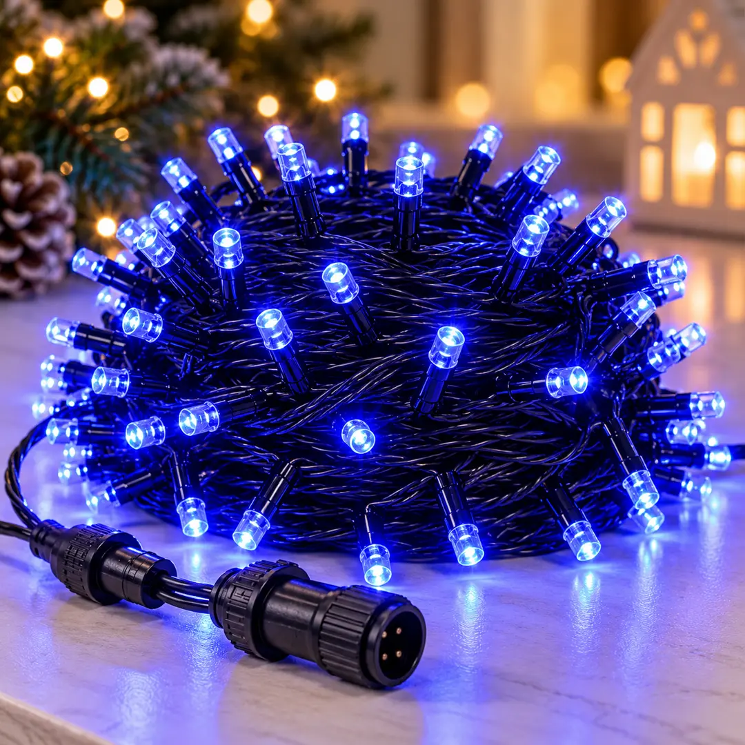 Зовнішня гірлянда-нитка String-Lights 100L 3.3B, 10 м 100 LED Синій