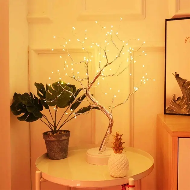 Настільний світильник DIY Auelife 108 Led дерево гірлянда Бонсай Auelife Тепле світло
