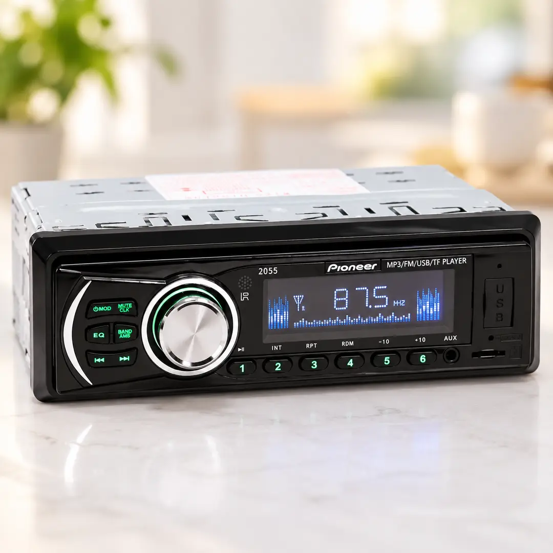 Автомагнітола 2055 ISO / Магнітола MP3+FM+USB+SD карти пам'яті +AUX 4x50W / Автомагнітола+пульт