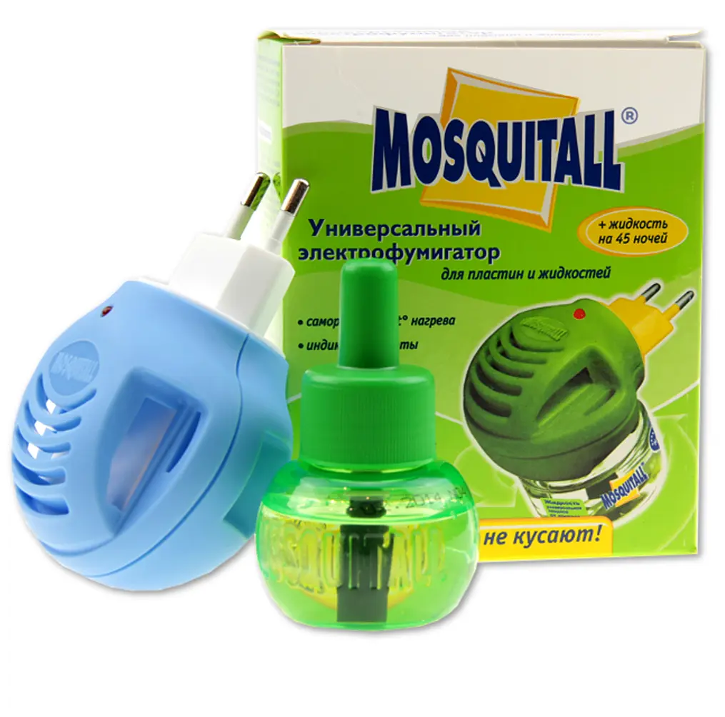 Комплект від комарів, прилад + рідина 45 ночей Mosquitall універсальний захист