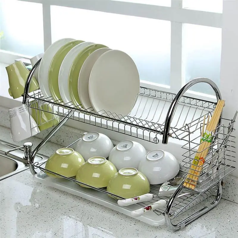 Стійка для зберігання посуду kitchen storage rack, сушарка для посуду 42 см