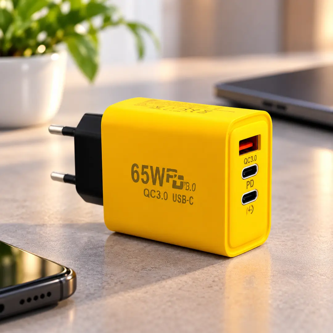 Адаптер USB та 2 TYPE C 65W