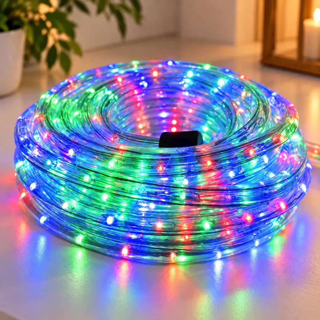 Гірлянда-шланг дюралайт 10м / Гірлянда з перемикачем режимів / LED внутрішній та зовнішній декор