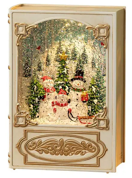 Сніговик Новорічний музичний нічник-світильник XMAS WDL 24023B