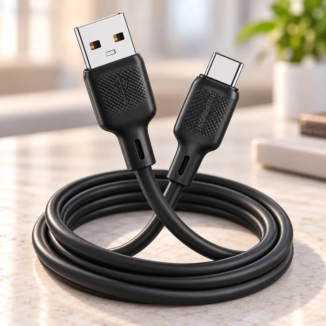 Кабель BOROFONE BX 113 SILICON 3A / Шнур USB-TYPE C / Кабель 2м