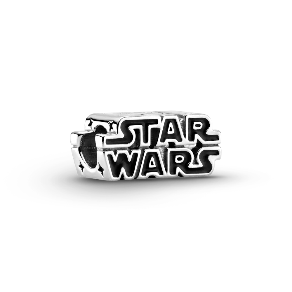 Срібна намистина Пандора  з 3D логотипом "Star Wars" 799246C01