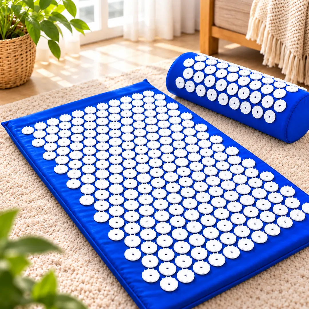 Синій Акупунктурний аплікатор Кузнєцова / Масажний килимок Ommassage Yantra Mat
