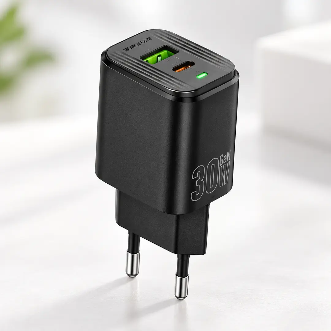 Адаптер BAS85A Star PD30W+QC3.0 / Мережевий зарядний пристрій / Блок живлення