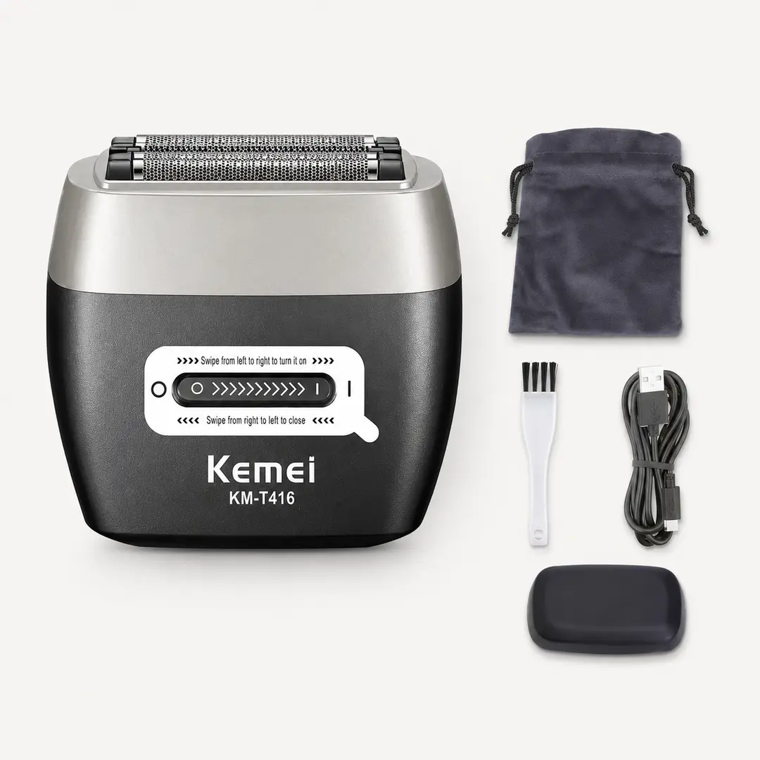 Електробритва Km-t416 13000 об/хв / Акумуляторний шейвер KEMEI 1600 мАг