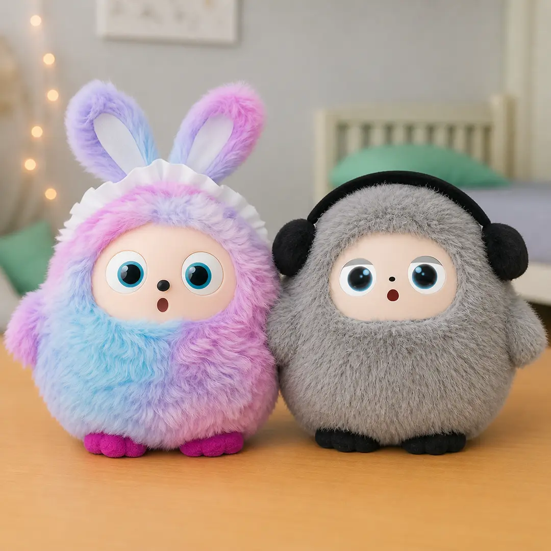 Іграшка зі штучним інтелектом Bobo / Інтерактивна плюшева іграшка BOBO з AI, голосом і LED очима / Розумна іграшка  22х25см