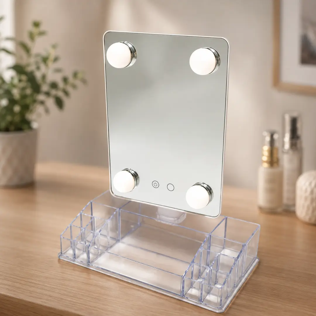 Дзеркало-органайзер з LED підсвічуванням / Дзеркало Cosmetic Mirror CY020-036