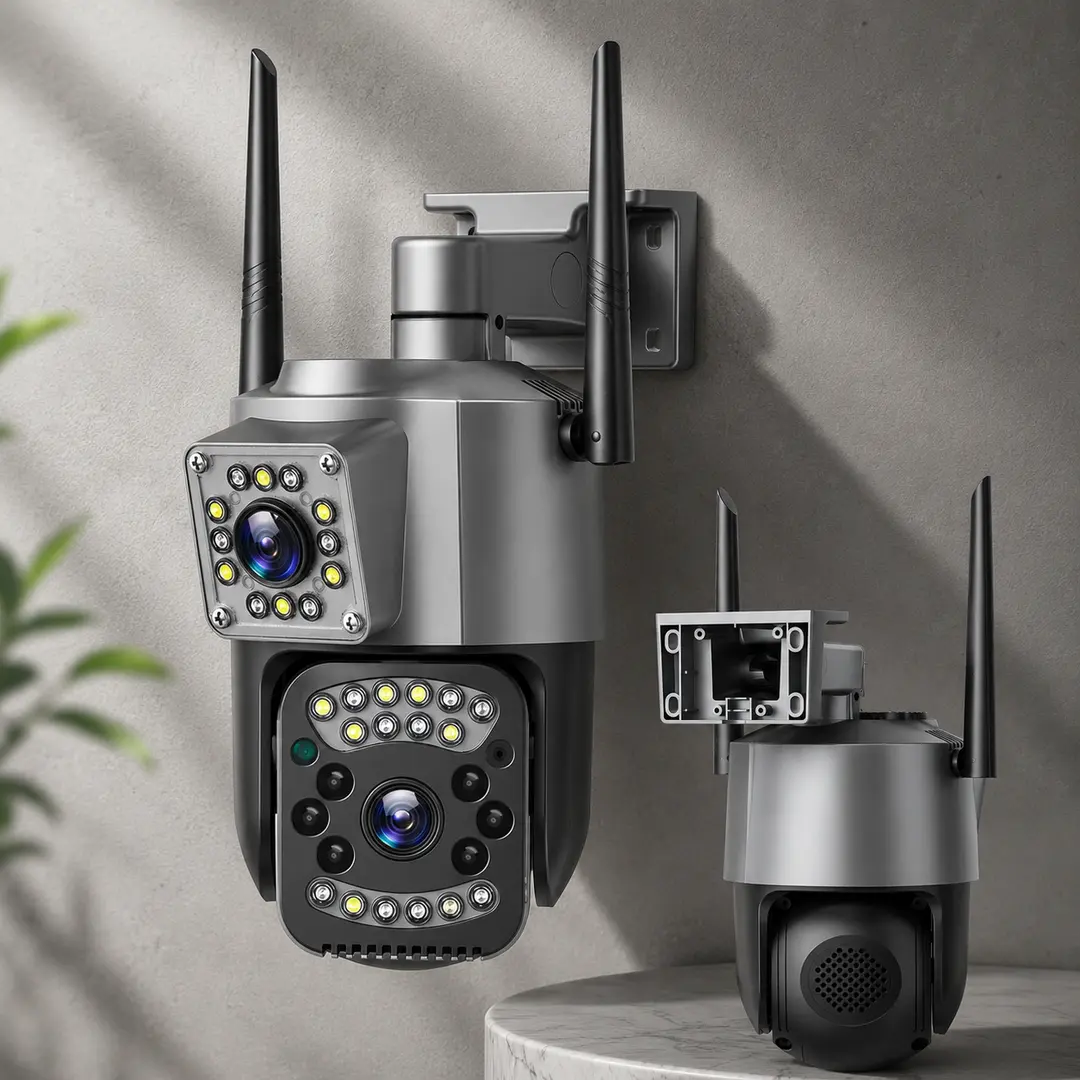Вулична камера з двома лінзами SC03 V380pro ART 8761 підтримка 4G