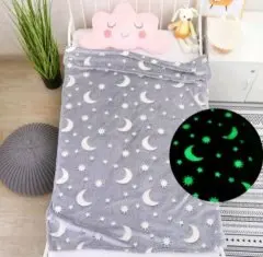 Рожевий Дитячий плед-покривало Magic Blanket, що світиться в темряві