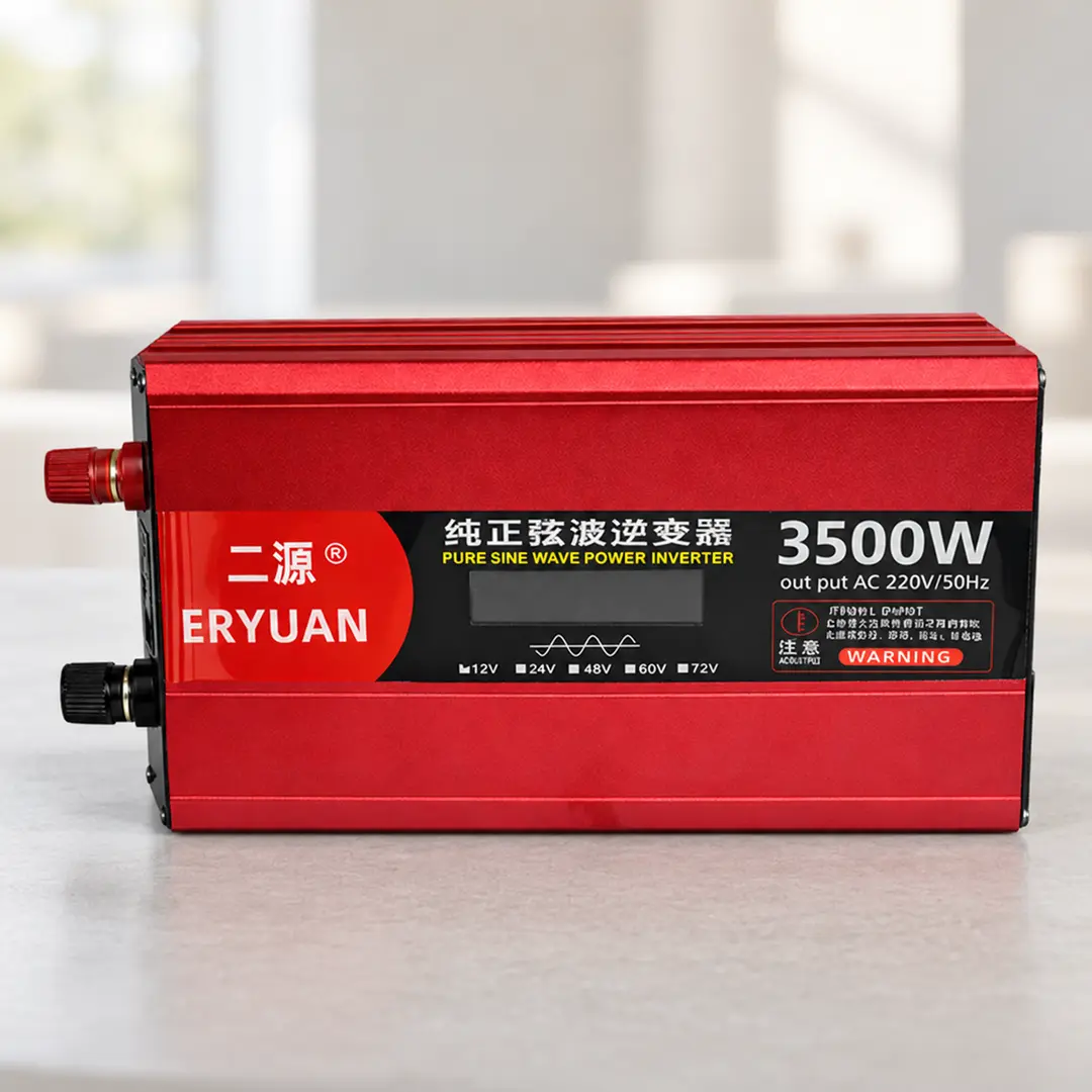Перетворювач напруги Eryuan 3500W / Інвертор із чистою синусоїдою LCD 12В–220В