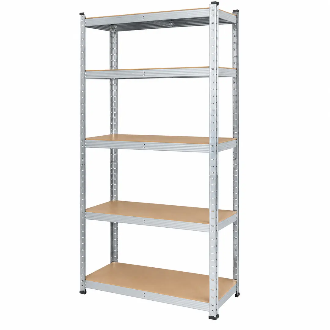Стелаж металевий PRIMA HOME 5 полиць (150 × 70 × 30 см) для дому гаража складу магазину, Оцинкований