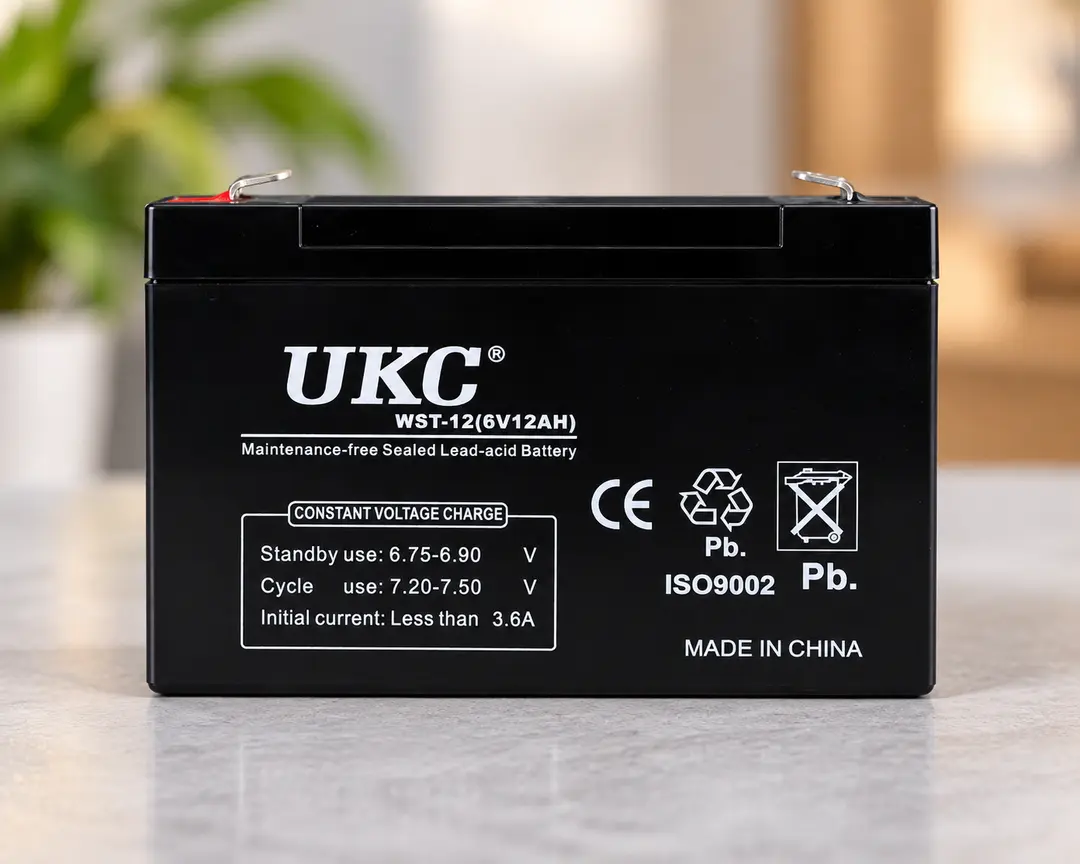 Акумулятор BATTERY 6V 12A / Свинцево-кислотний акумулятор UKC