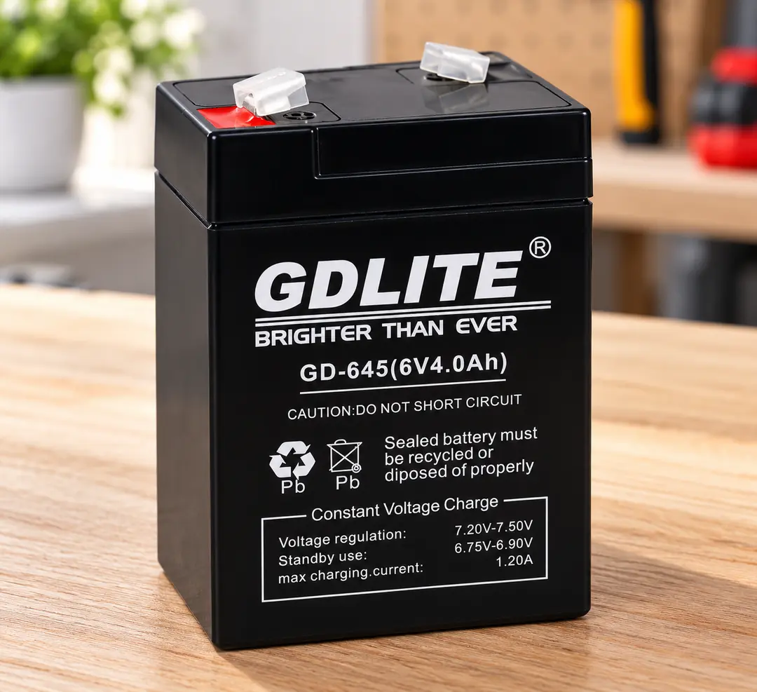Акумулятор BATTERY GD 645 6V 4A / Акумулятор для торгових ліхтарів / Акумуляторна свинцево-кислотна батарея, що перезаряджається.