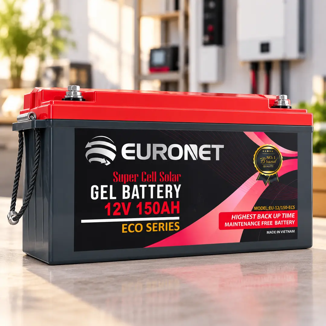 Аккумулятор VIPEURONET 12V 150Ah ECO Series / Гелевий аккумулятор для сонячних енергосистем, систем резервного живлення