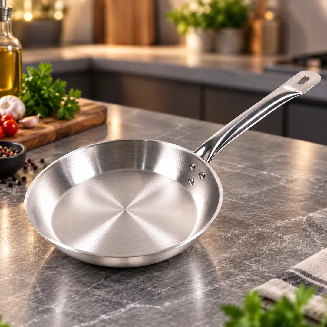 Сковорода Benson 30см HoReCa BN-638 з нержавіючої сталі