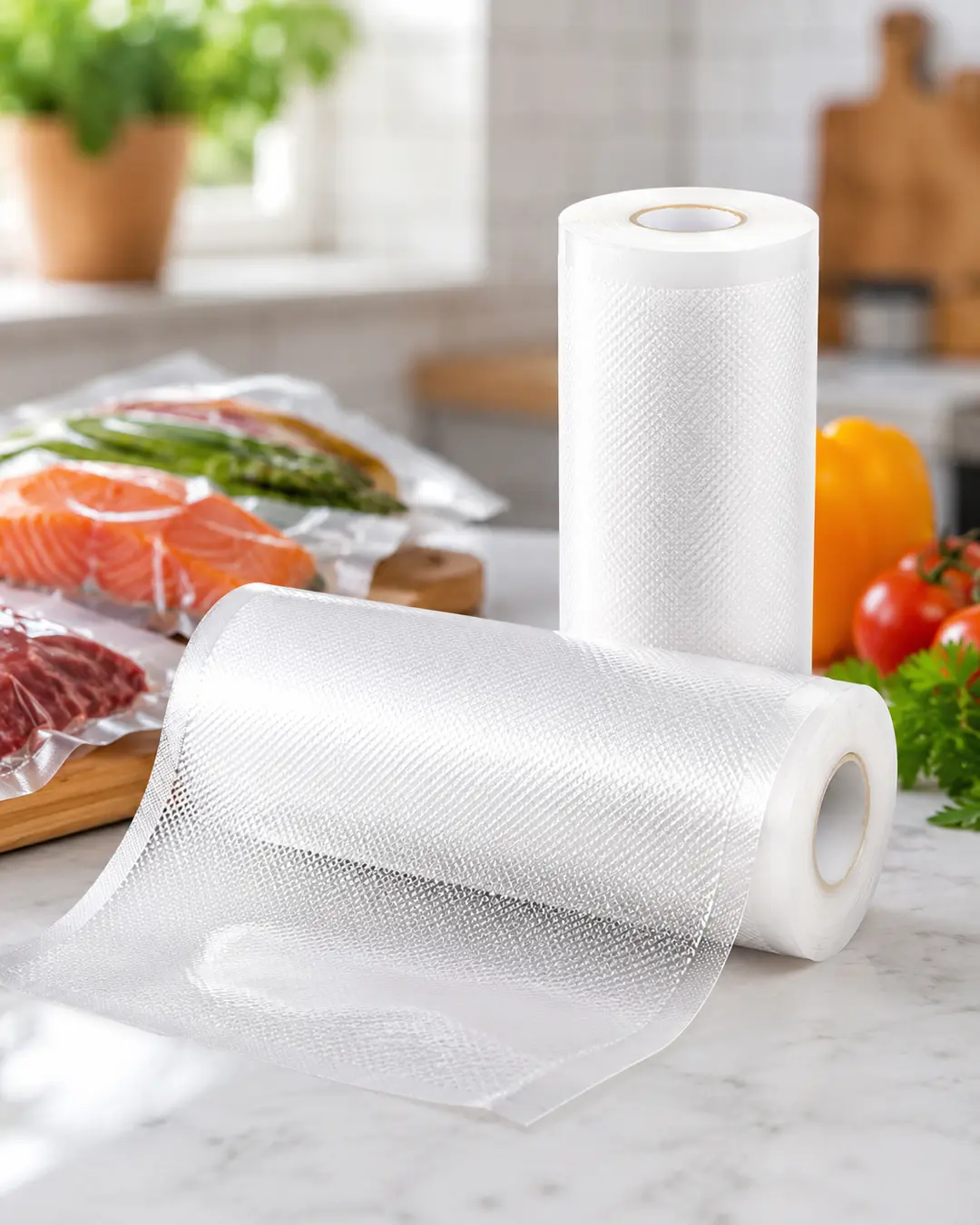 Пакети для вакууматора Vacum rolls 30х500см / Плівка для вакуумного пакувальника