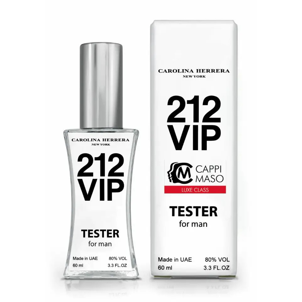 Тестер чоловічий Carolina Herrera 212 Vip Men, 60 мл